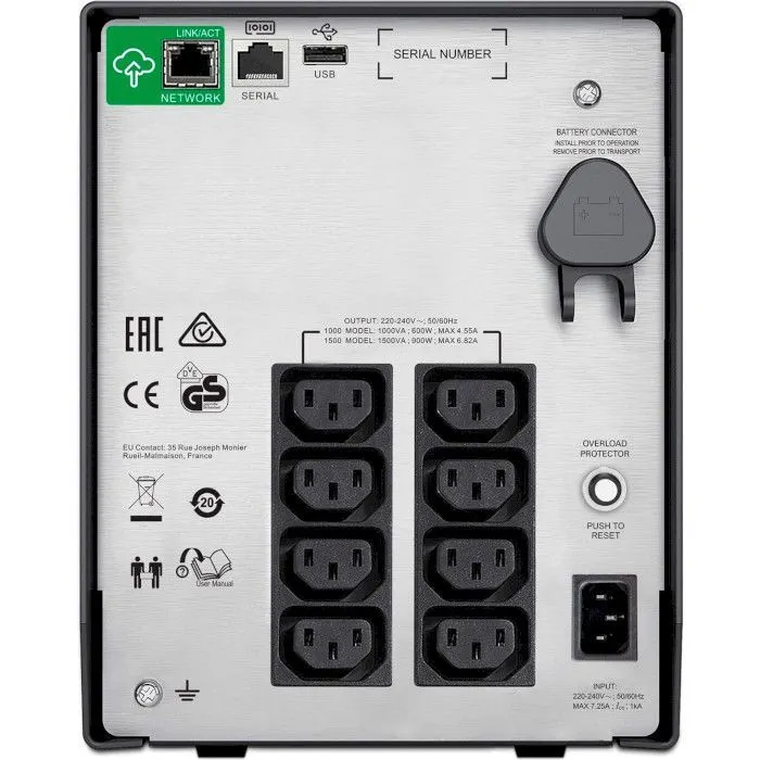 Пристрій безперебійного живлення APC Smart-UPS C 1500VA with SmartConnect (SMC1500IC) зображення 4