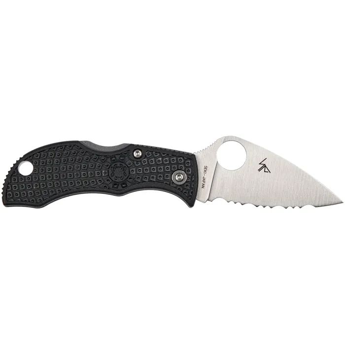Нож Spyderco Manbug Lightweight Leaf Serrated Black (MBKLFS) изображение 2 Нож Spyderco Manbug Lightweight Leaf Serrated Black (MBKLFS) изображение 2