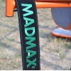 Атлетический пояс MadMax MFB-301 Suede Single Prong шкіряний Black/Green XXL (MFB-301_XXL) изображение 5