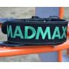 Атлетический пояс MadMax MFB-301 Suede Single Prong шкіряний Black/Green XXL (MFB-301_XXL) изображение 9