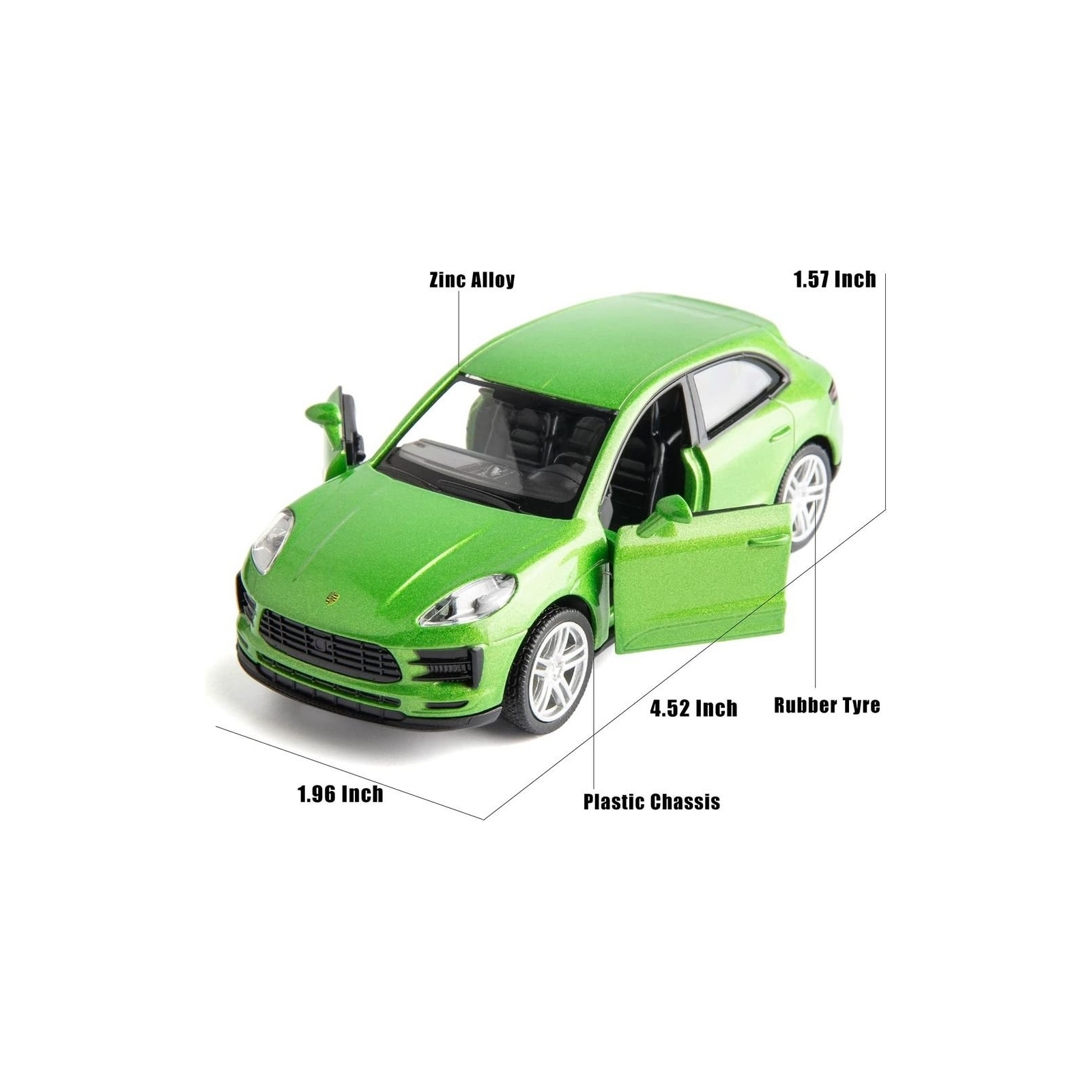 Машина Uni-Fortune PORSCHE MACAN S 2019 зеленый (554049) изображение 2