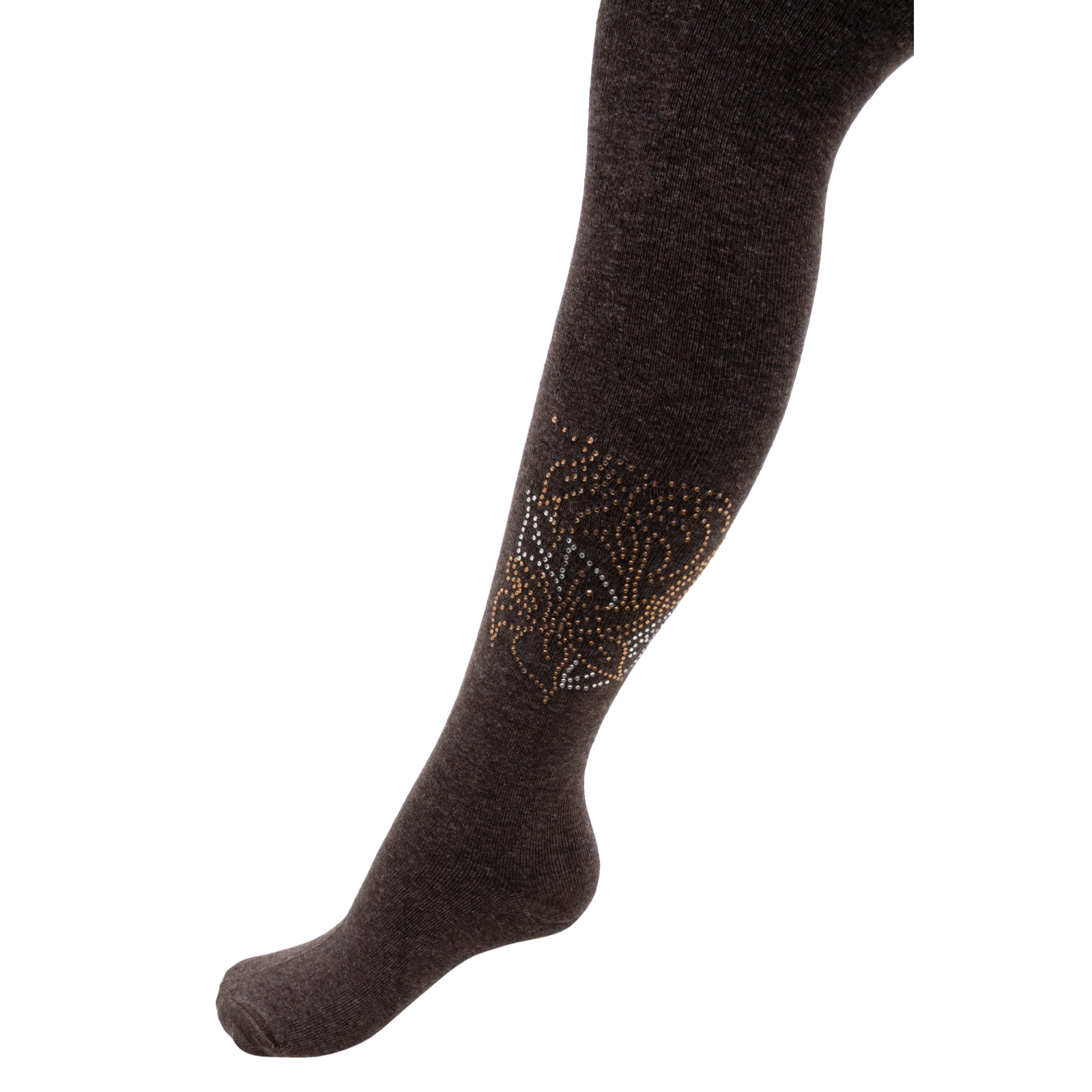 Колготки UCS Socks з квіткою зі страз (M0C0302-1041-7G-beige)