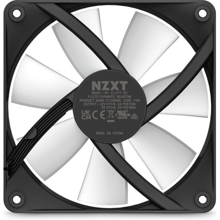 Кулер до корпусу NZXT F120RGB Core - 120mm - Hub-mounted RGB F (RF-C12SF-B1) зображення 6