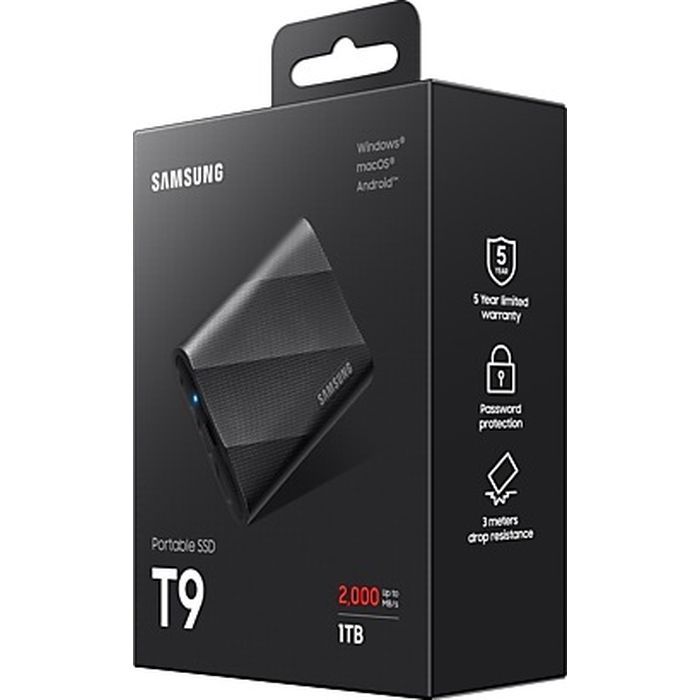 Накопитель SSD USB 3.2 2TB T9 Samsung (MU-PG2T0B/EU) изображение 11