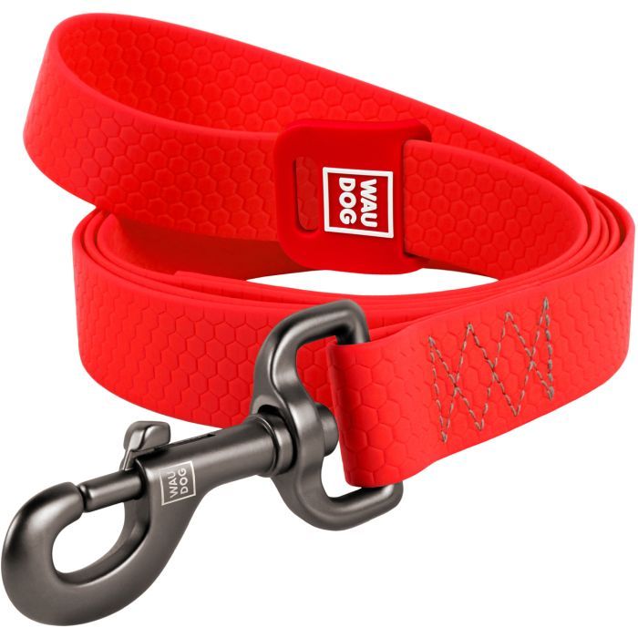 Поводок для собак WAUDOG Waterproof M Ш 20 мм Д 122 см розовый (27277)