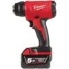 Строительный фен Milwaukee M18 BHG-502C 2x5Ah, кейс (4933459772) изображение 2