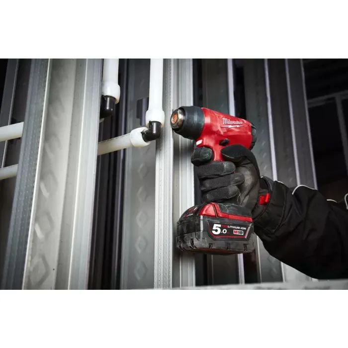 Строительный фен Milwaukee M18 BHG-502C 2x5Ah, кейс (4933459772) изображение 8