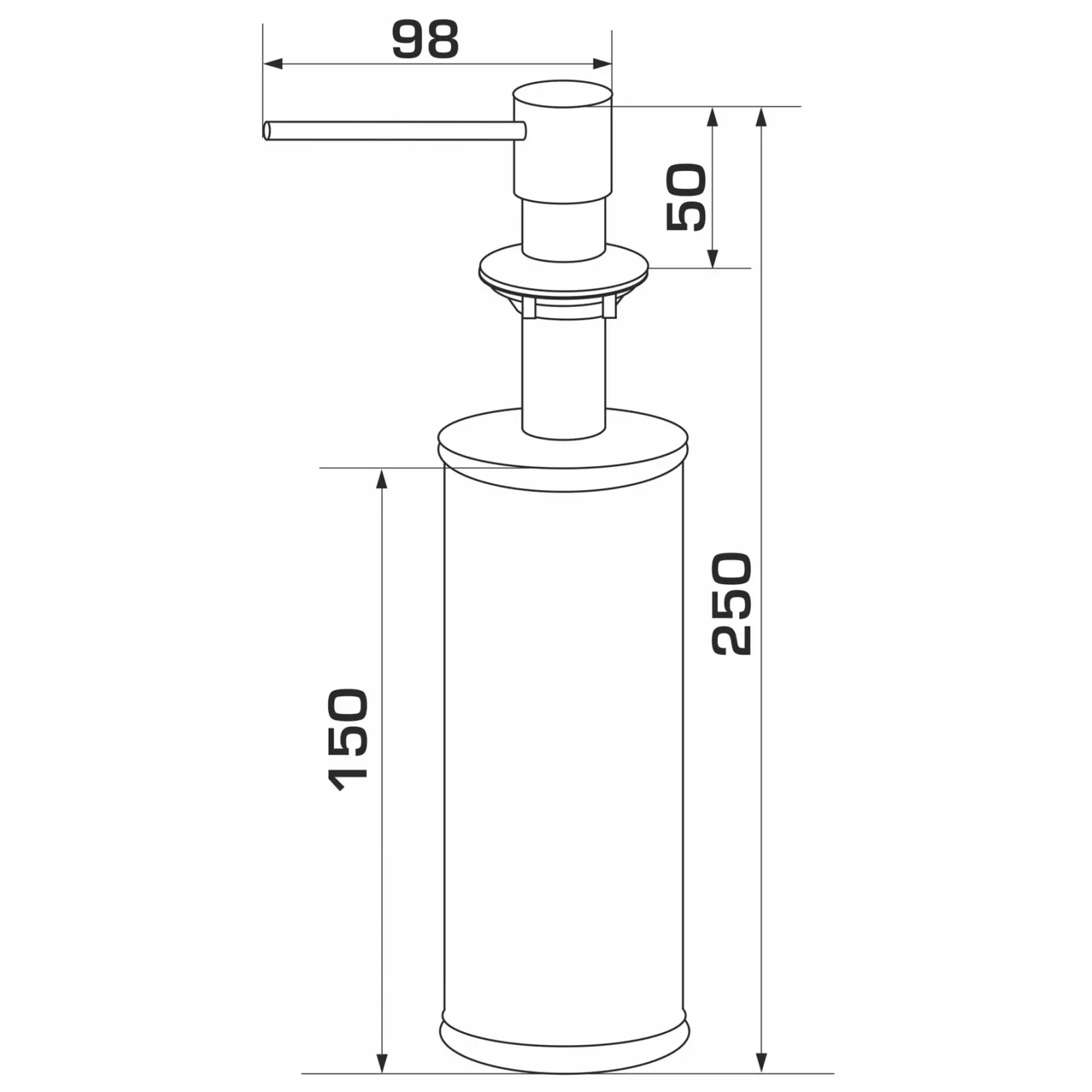 Дозатор для жидкого мыла GRANADO Redondo gris (gd0208) изображение 4