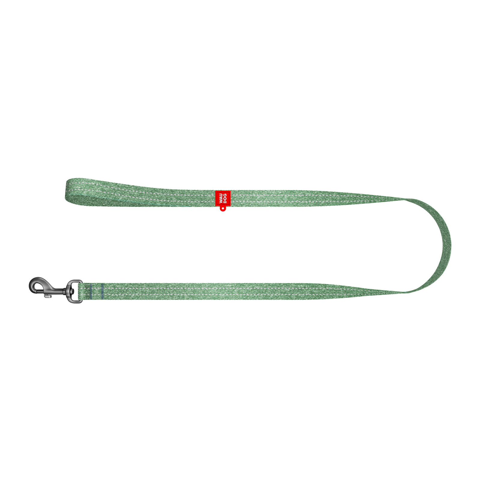 Поводок для собак WAUDOG Re-cotton светоотражающий M Ш 20 мм Д 150 см зеленый (401418) изображение 2