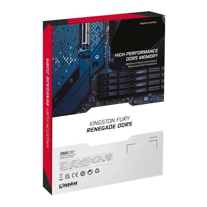 Модуль памяти для компьютера DDR5 48GB 6000 MHz Renegade Silver XMP Kingston Fury (ex.HyperX) (KF560C32RS-48) изображение 8