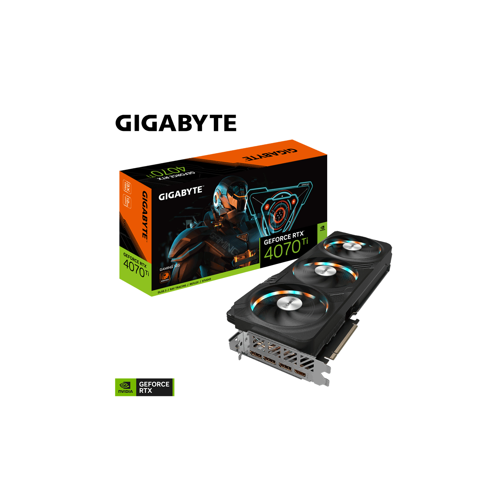 Видеокарта GIGABYTE GeForce RTX4070Ti 12Gb GAMING (GV-N407TGAMING-12GD) изображение 9