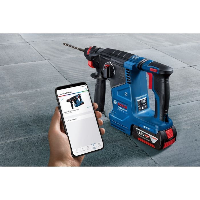 Перфоратор Bosch GBH 187-LI, патрон SDS-plus 24мм, 18В, 2.4Дж, 980об/мин (без АКБ и ЗУ) (0.611.923.120) изображение 4