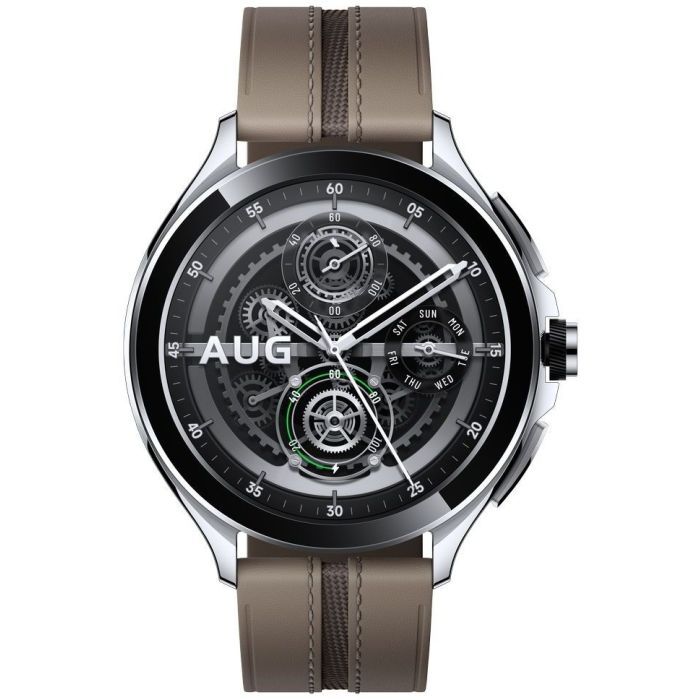 Смарт-годинник Xiaomi Watch 2 Pro Bluetooth Silver Case with Brown Leather Strap (1006733) зображення 2