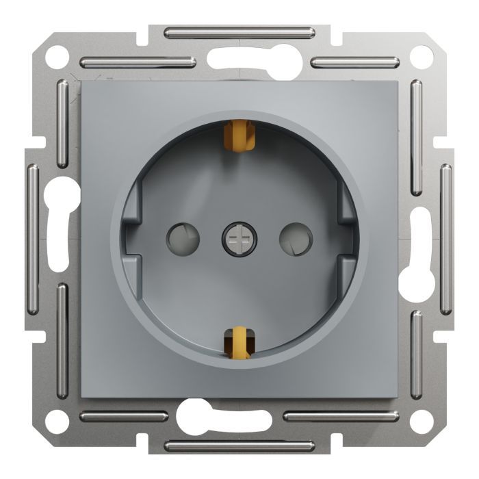Розетка Schneider Electric ASFORA со штор. антрацит (EPH2900271)