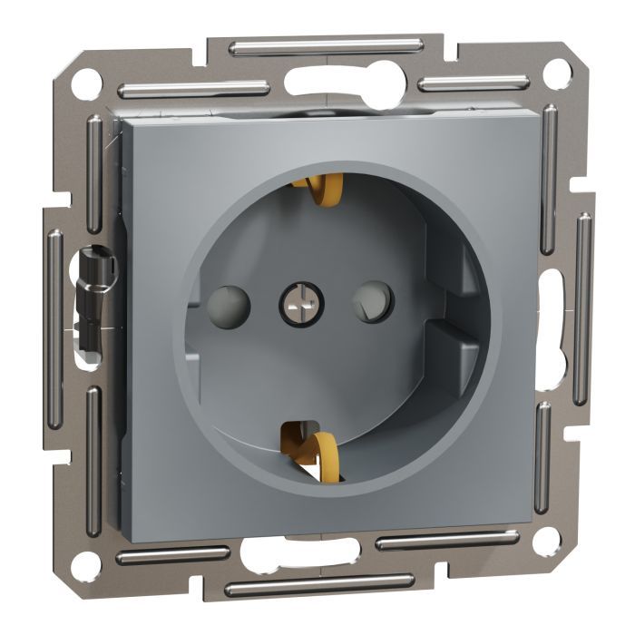 Розетка Schneider Electric ASFORA со штор. антрацит (EPH2900271) изображение 2