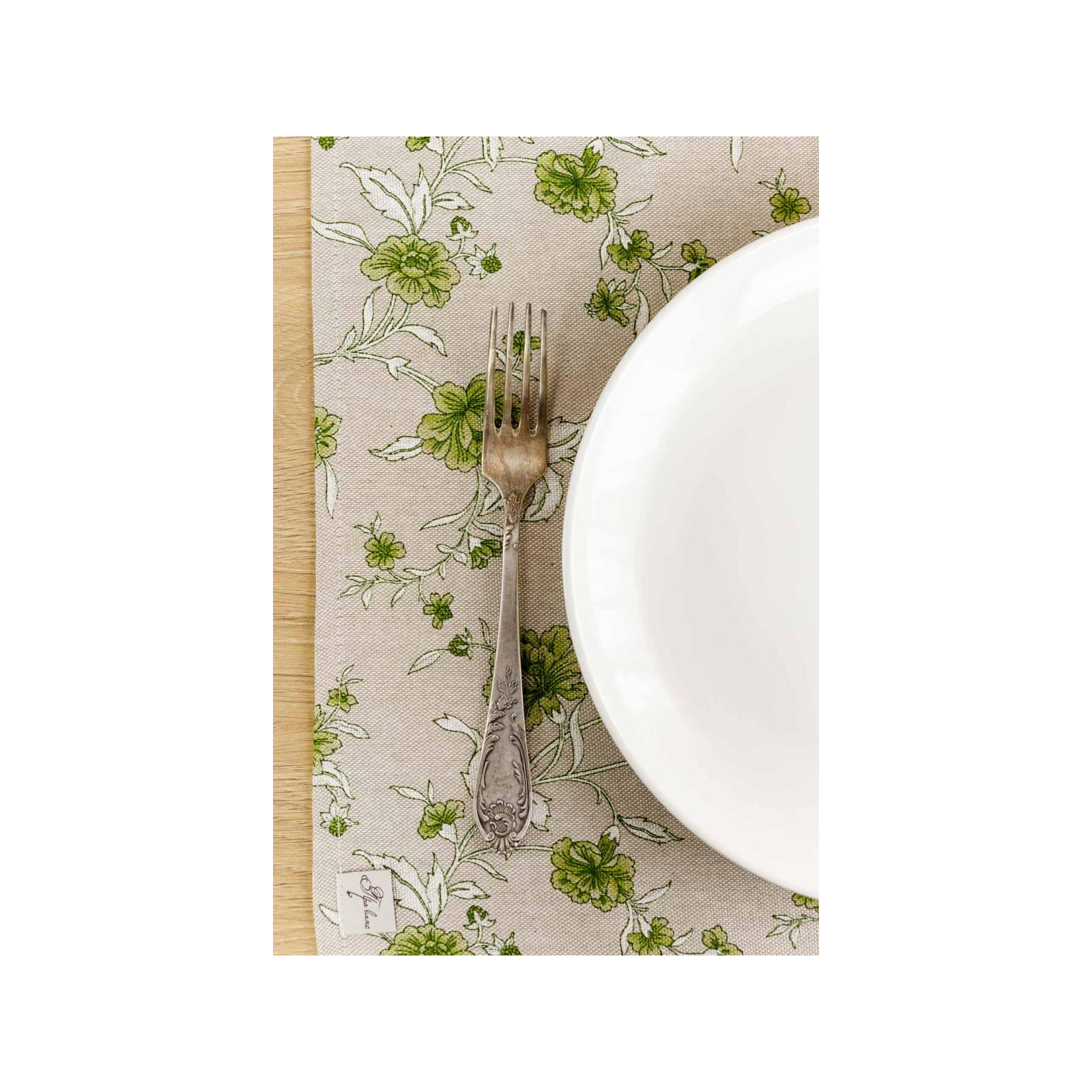 Серветка на стіл Прованс Квіти зелений Господиня 35х45 см (4823093451858) зображення 4