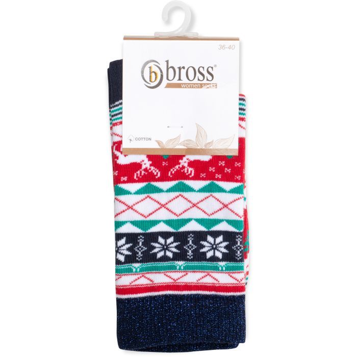 Носки детские Bross новогодние (6390-13-blue) изображение 2