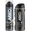 Набор косметики ARKO Men Black Гель для бритья 200 мл + Гель для душа 260 мл (8690506546724) изображение 2
