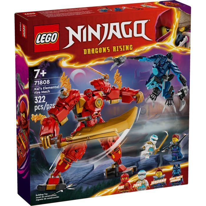 Конструктор LEGO NINJAGO Робот огненной стихии Кая 322 деталей (71808)