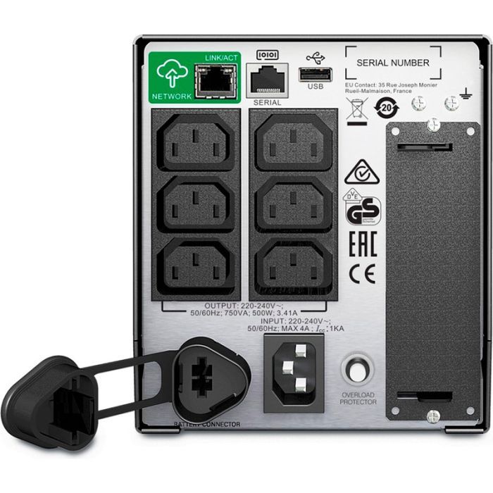 Источник бесперебойного питания APC Smart-UPS 750VA LCD SmartConnect (SMT750IC) изображение 2