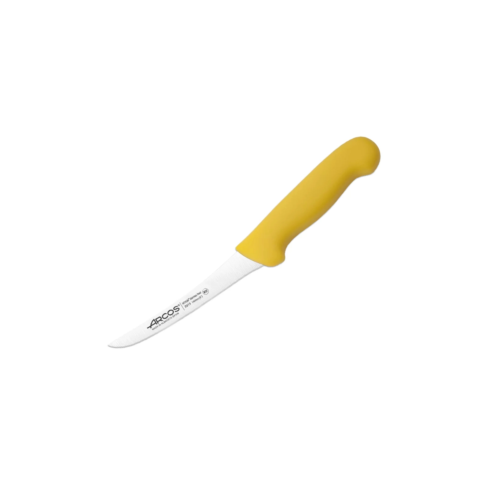 Кухонный нож Arcos серія "2900" обвалювальний 140 мм Жовтий без блістера (291330ВП)