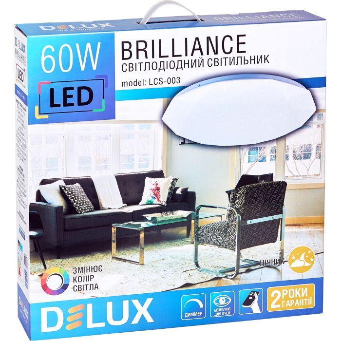 Светильник Delux LCS-003 Brilliance 60W 3000/6000K+пульт (90021359) изображение 8