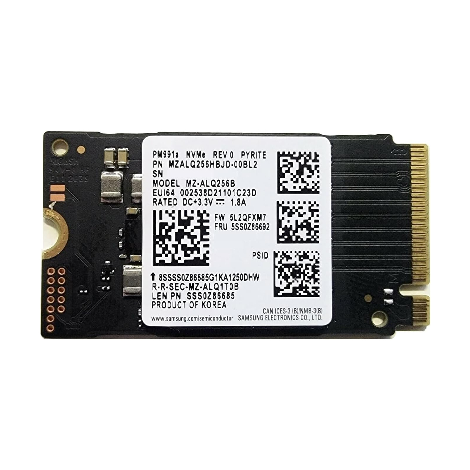 Накопитель SSD M.2 2242 256GB Samsung (MZALQ256HBJD)