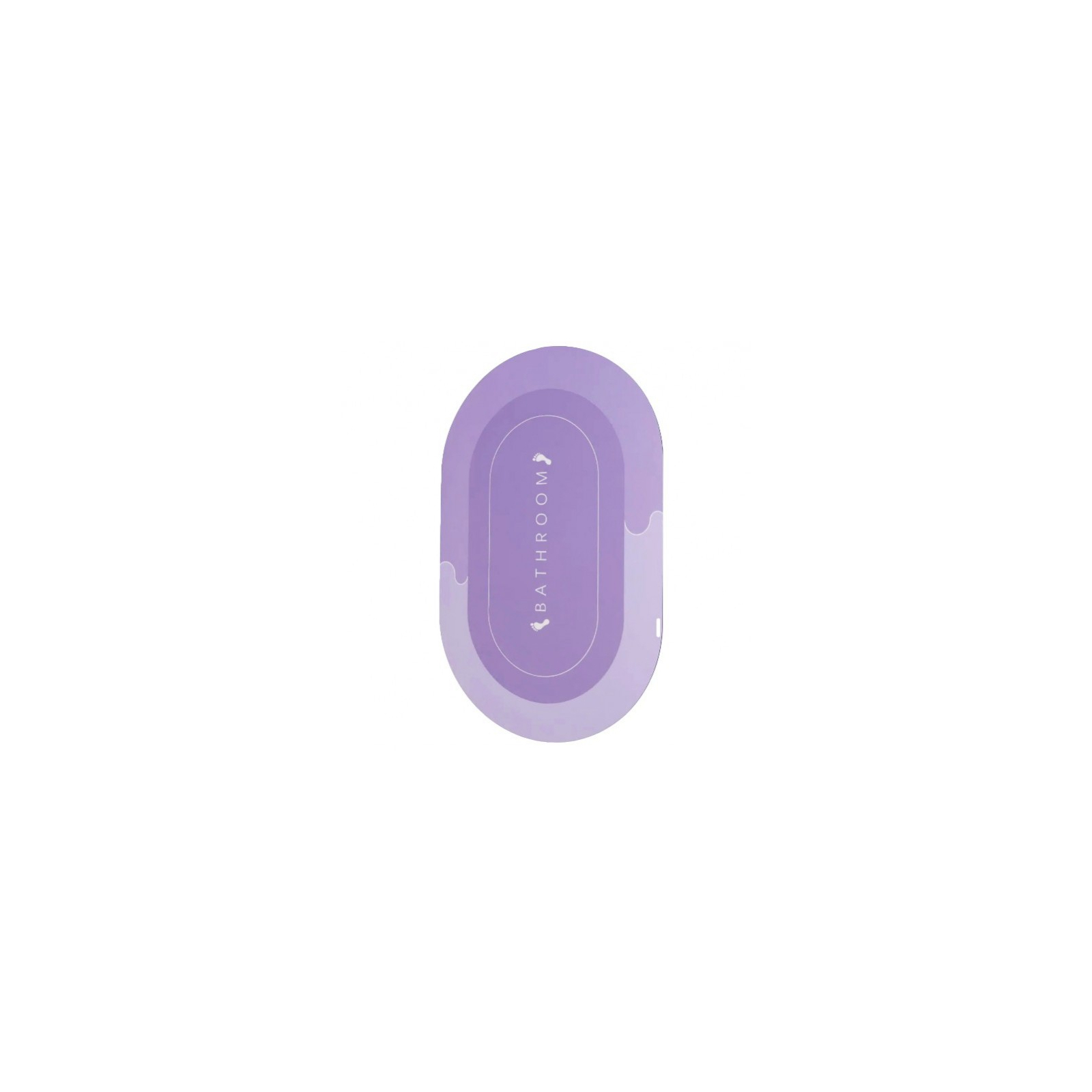 Коврик для ванной Stenson суперпоглощающий 50 х 80 см овальный светло-фиолетовый (R30940 l.violet) изображение 2