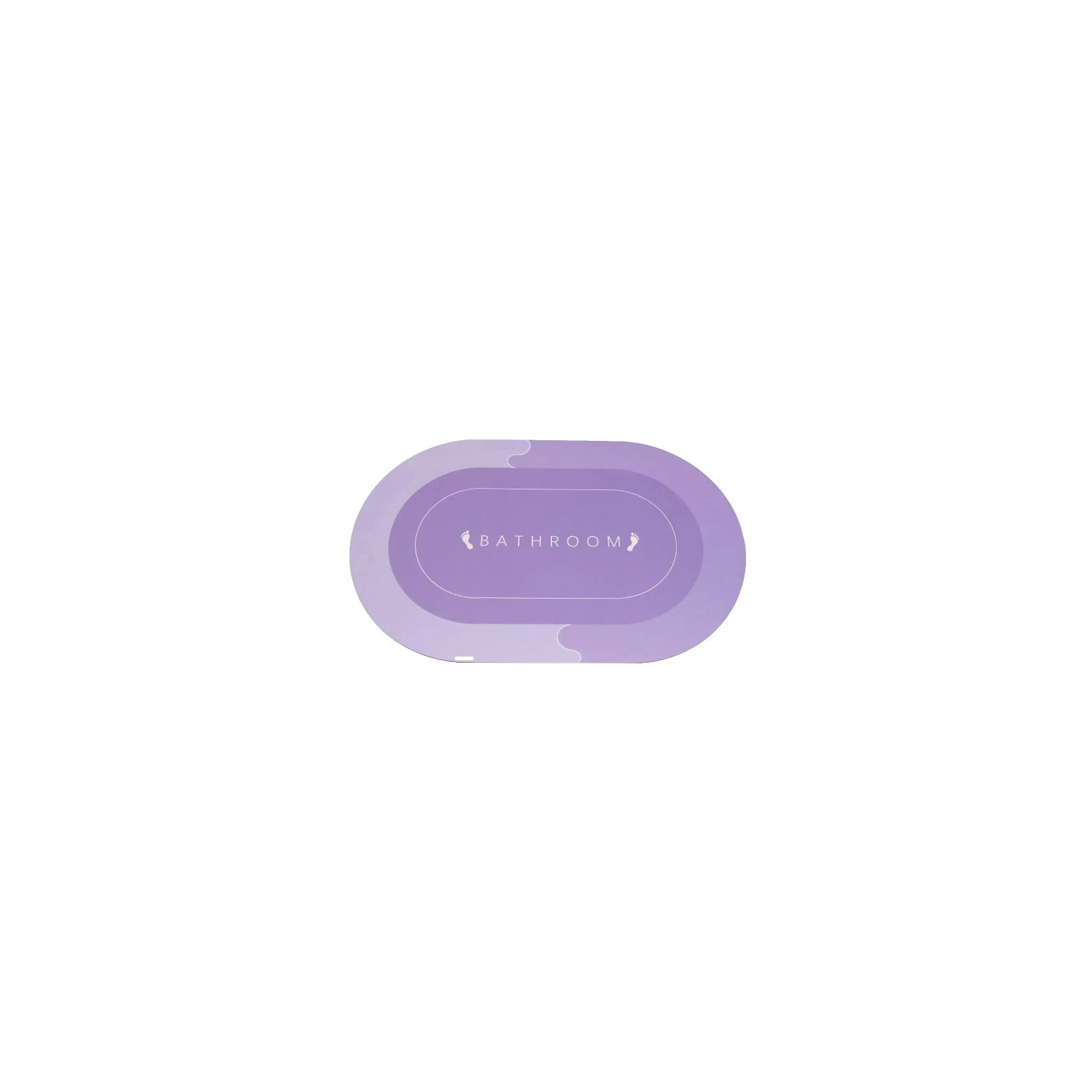 Коврик для ванной Stenson суперпоглощающий 50 х 80 см овальный фиолетово-синий (R30940 violet-blue) изображение 3