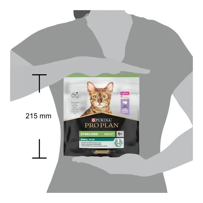 Сухой корм для кошек Purina Pro Plan Sterilised Adult 1+ Renal Plus Для взрослых стерилизованных С индейкой 400 г (7613033564673) изображение 3