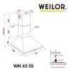 Вытяжка кухонная Weilor WK 65 SS изображение 11