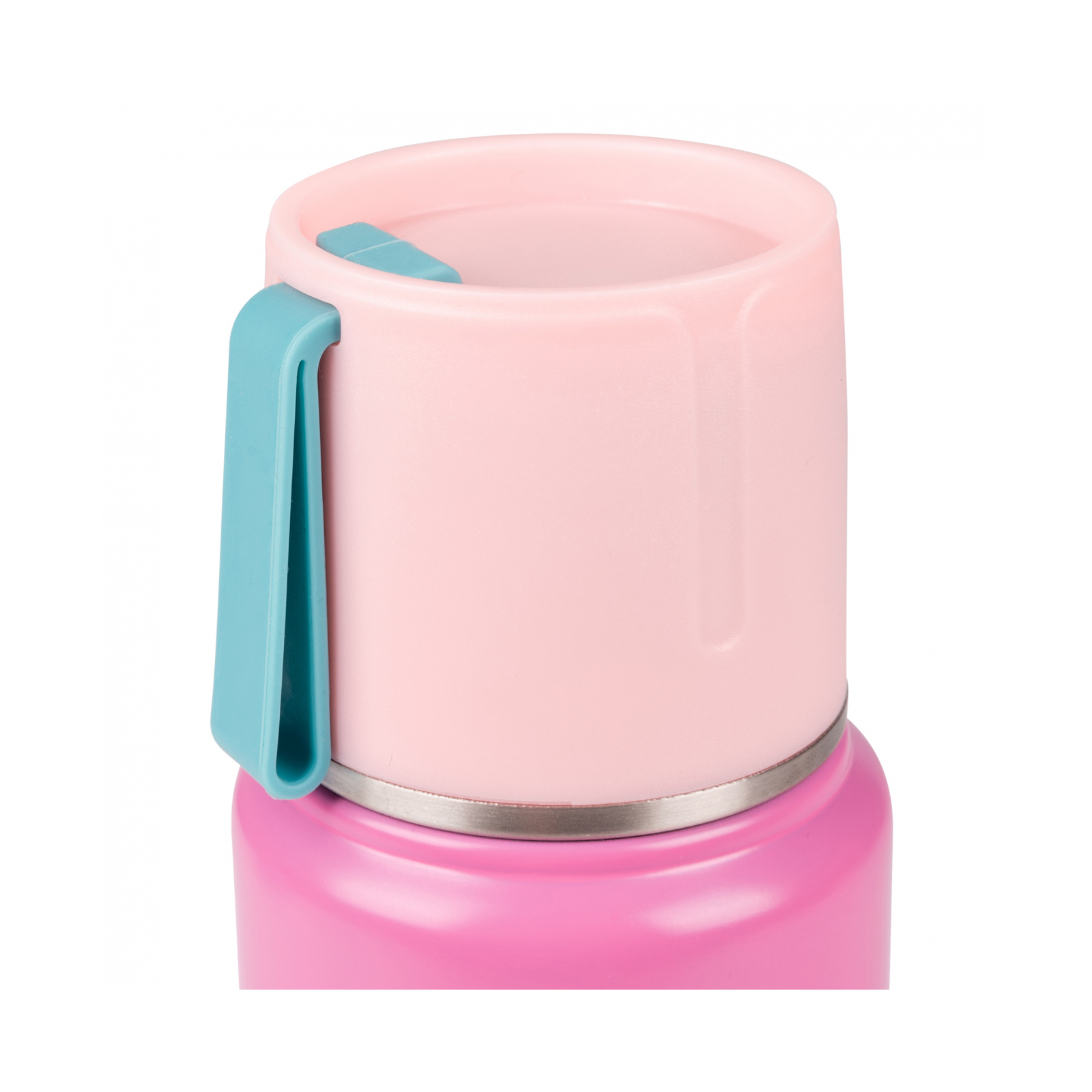 Поильник-непроливайка Yes Термос Fusion с чашкой, 420 мл, розовый (708208) изображение 6