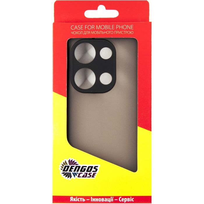 Чехол для мобильного телефона Dengos Matte Xiaomi Redmi Note 13 Pro 4G (black) (DG-TPU-MATT-141) изображение 5