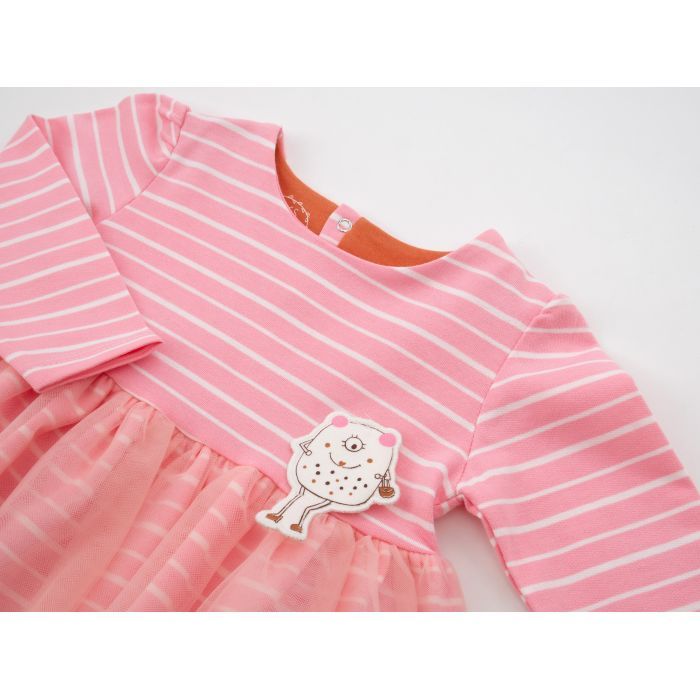 Плаття дитяче Tongs у смужку (2637-80G-pink) зображення 3