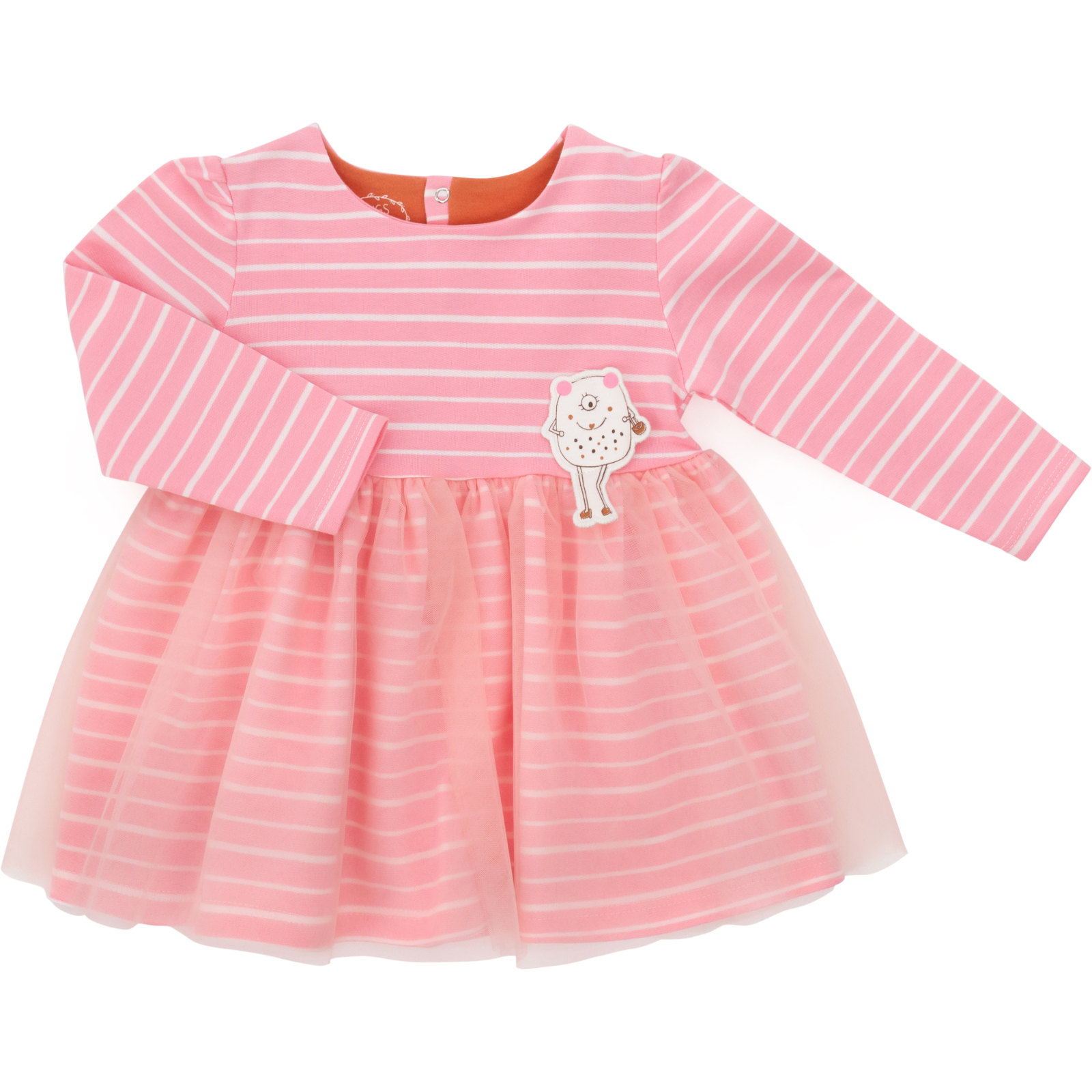 Платье Tongs в полосочку (2637-80G-pink)