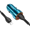 Зарядний пристрій HOCO Z46A set (C to iP) USB-A/Type-C Sapphire Blue (6931474770363) зображення 4