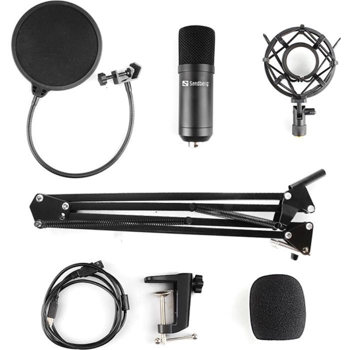 Мікрофон Sandberg Ігровий стрім мікрофон Sandberg Streamer Kit USB, кабель 2,5м. (126-07) зображення 2