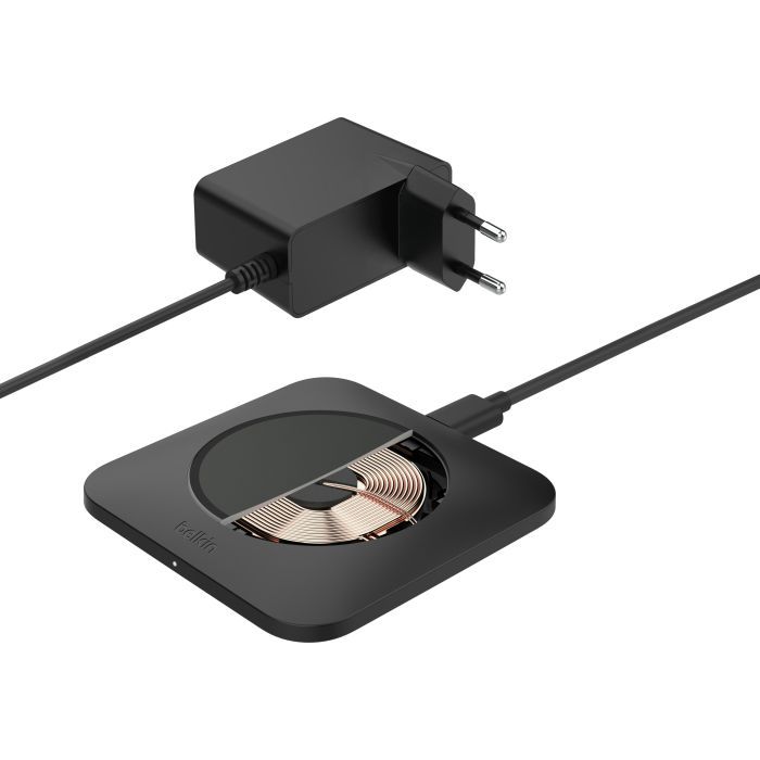 Зарядний пристрій Belkin 15W Pad Easy Align Black (WIA007VFBK) зображення 7