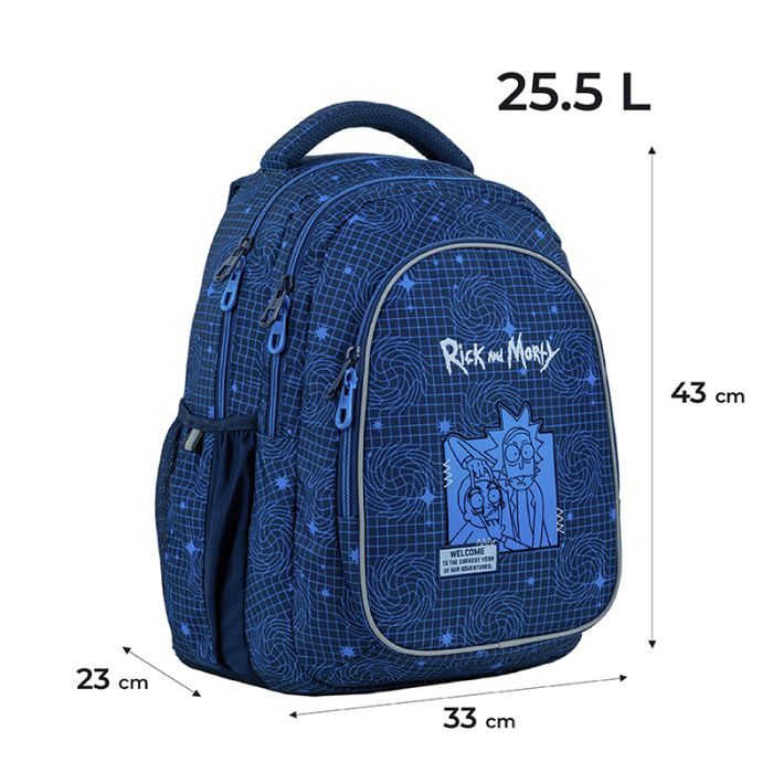 Рюкзак шкільний Kite Education teens 8001L Rick and Morty (RM24-8001L) зображення 2