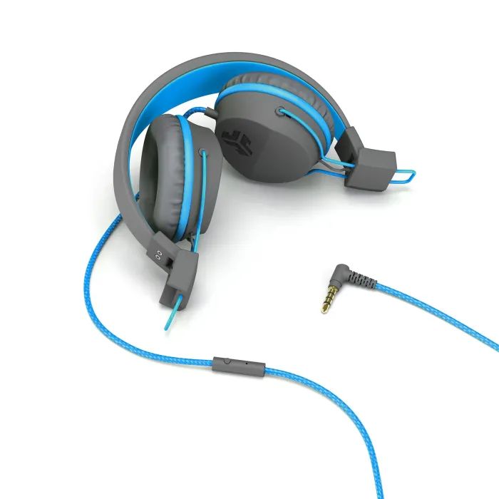 Навушники Jlab JBuddies Studio Kids Wired Graphite/Blue (IEUHJKSTUDIORGRYBLU6) зображення 3