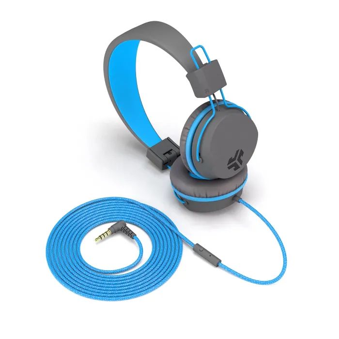 Навушники Jlab JBuddies Studio Kids Wired Graphite/Blue (IEUHJKSTUDIORGRYBLU6) зображення 4