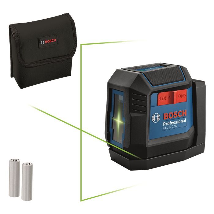 Лазерный нивелир Bosch GLL 12-22 G, до 12м, 0.3мм/м, чехол, 0.35кг (0.601.065.320) изображение 2