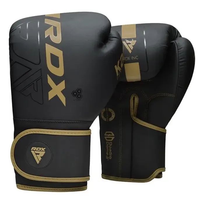 Боксерские перчатки RDX F6 Kara Matte Golden 14 унцій (BGR-F6MGL-14OZ)