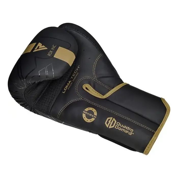 Боксерские перчатки RDX F6 Kara Matte Golden 14 унцій (BGR-F6MGL-14OZ) изображение 6