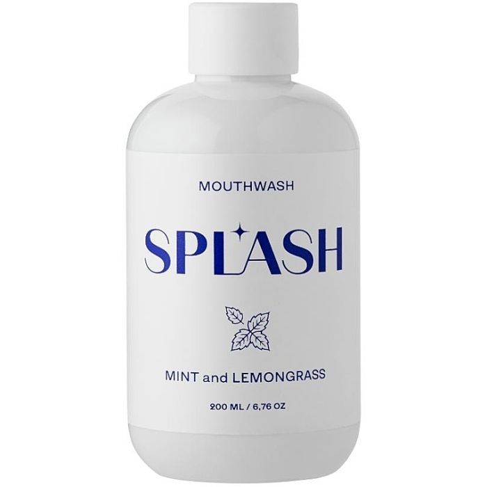 Ополаскиватель для полости рта Splash Oral Care Mint And Lemongrass Со вкусом мяты и лемонграса 200 мл (4820266831516)