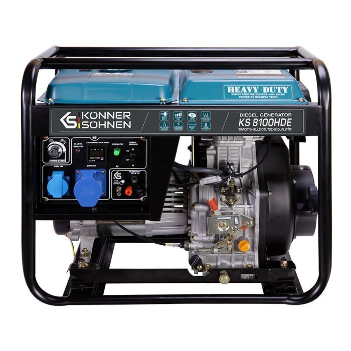 Генератор Konner&Sohnen KS 8100HDE 230V, 6.5kW, електростарт (KS8100HDE)