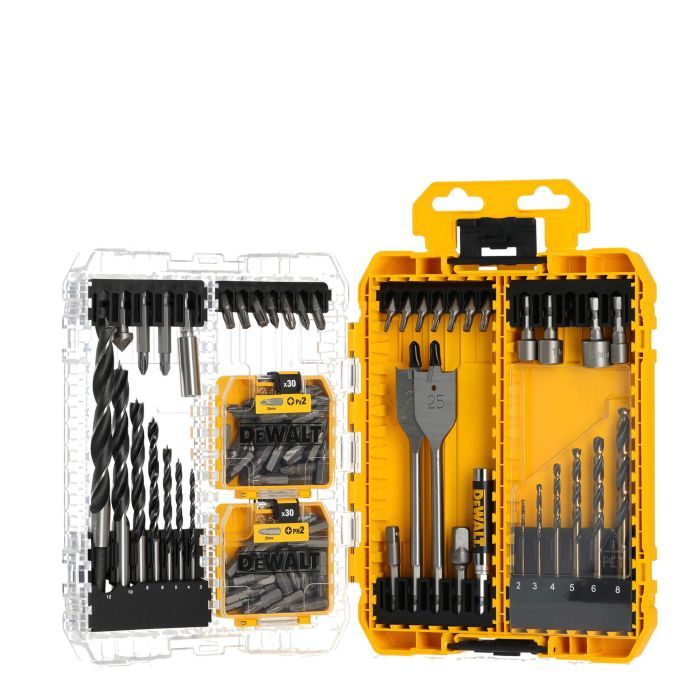 Набор сверл и бит DeWALT 100 шт, кейс Tough Case (DT70784) изображение 3