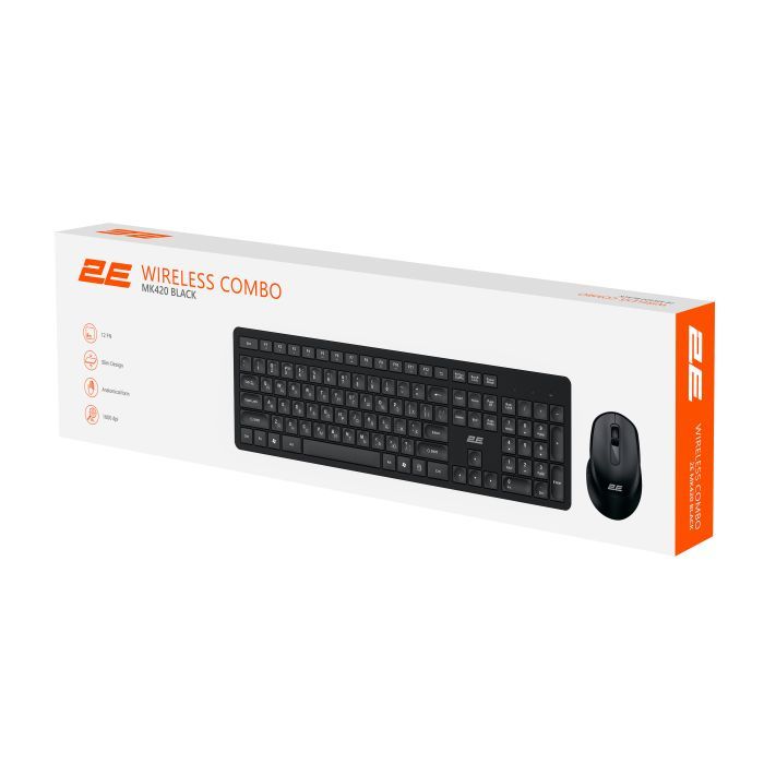 Комплект 2E MK420 Wireless UA Black (2E-MK420WB_UA) изображение 11