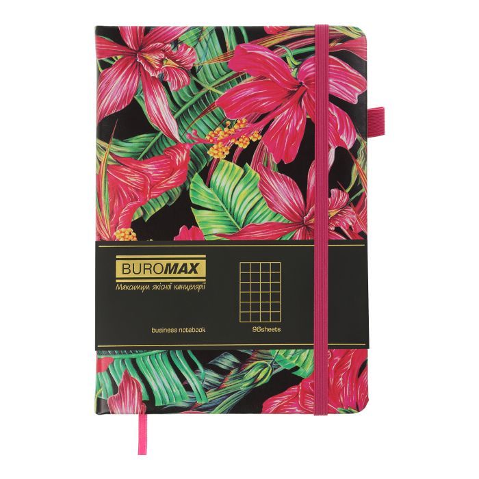 Книга записная Buromax EXOTIC А5 96 листов клеточка, бирюзовый (BM.295124-06) изображение 2