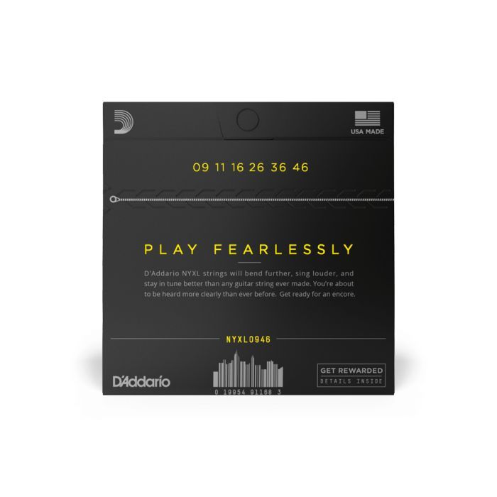 Струны для гитары D'Addario NYXL Super Light Top / Regular Bottom (09-46) (NYXL0946) изображение 3
